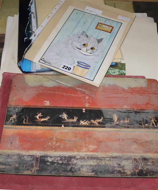 A quantity of assorted sketches and prints